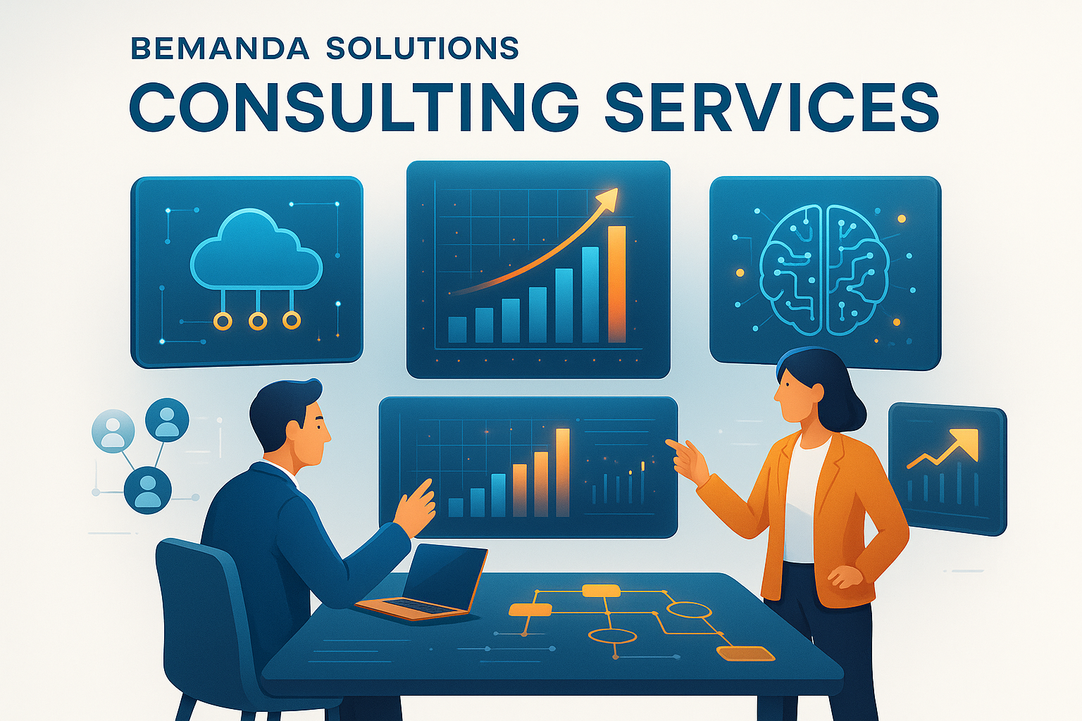 IT solutions illustration